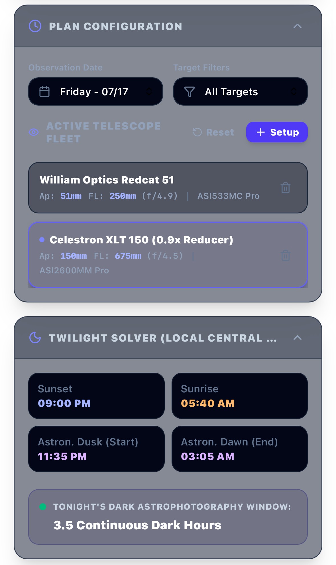 Nordland Field Observatory Main Dashboard Mockup