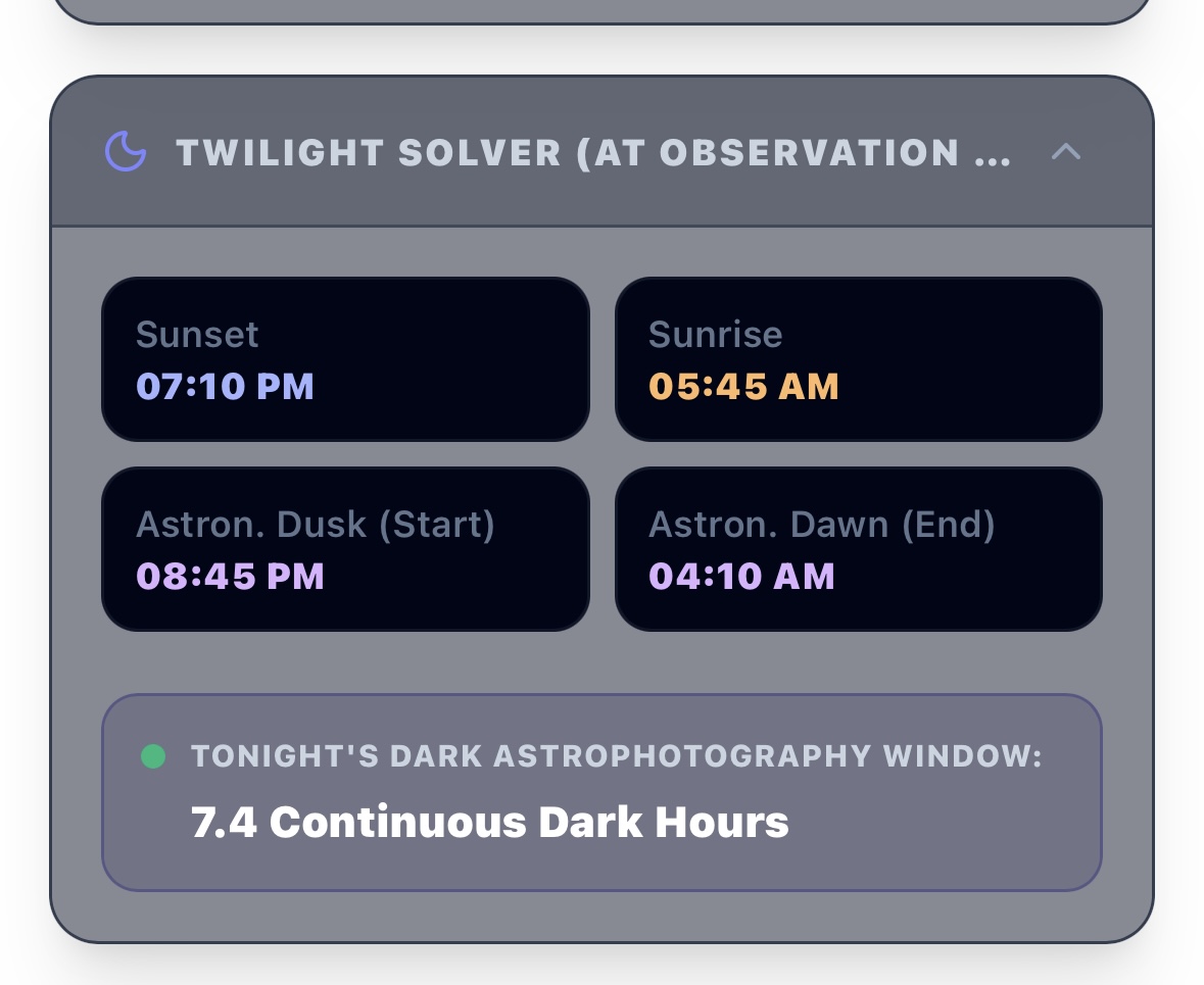 Twilight Solver Widget